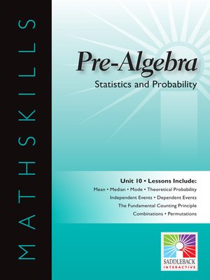 cover image of Pre-Algebra: Statistics and Probability